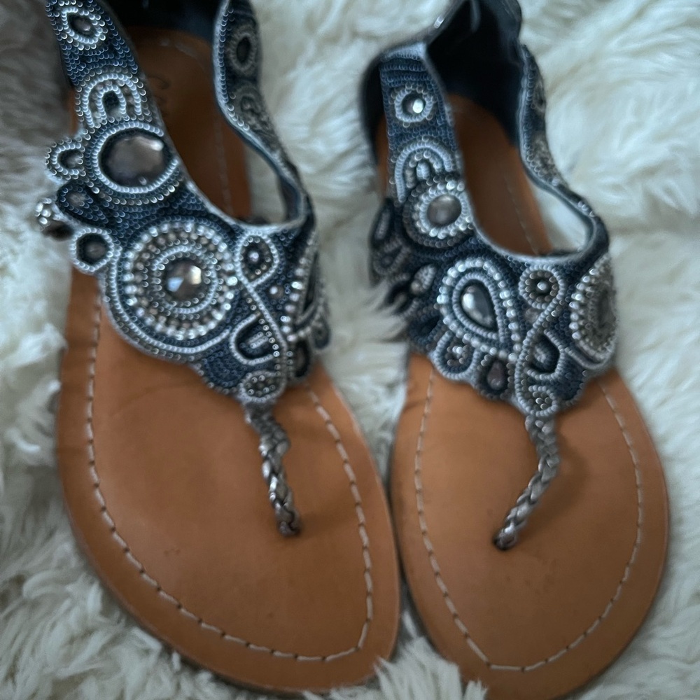 Elegant Beaded Sandals